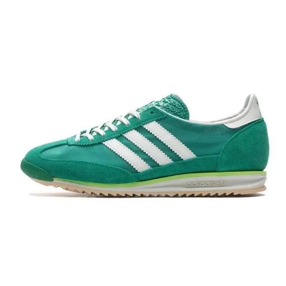 adidas Originals SL 72 OG – Size 9 Womens Sneakers Green Ivory JQ7397 NEW - Picture 2 of 9